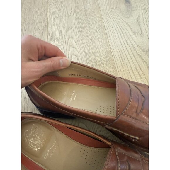 Cole Haan Men's 8 American Classics Penny Loafer Style Brown Leather Slip On - Picture 5 of 5